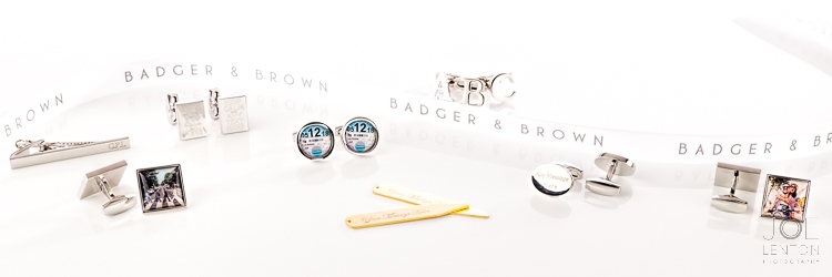 Cufflinks Photography - Product Photography for Badger & Brown - Advertising Banner-2