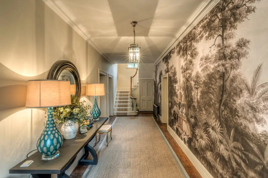 Showing the feel of a space - interior design opulent hallway