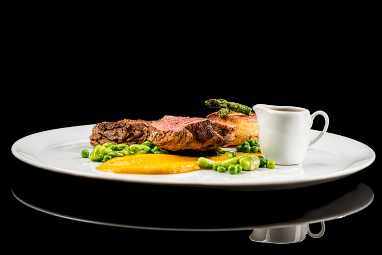 Food Photography - Main Course Lamb by Goldleaf Catering
