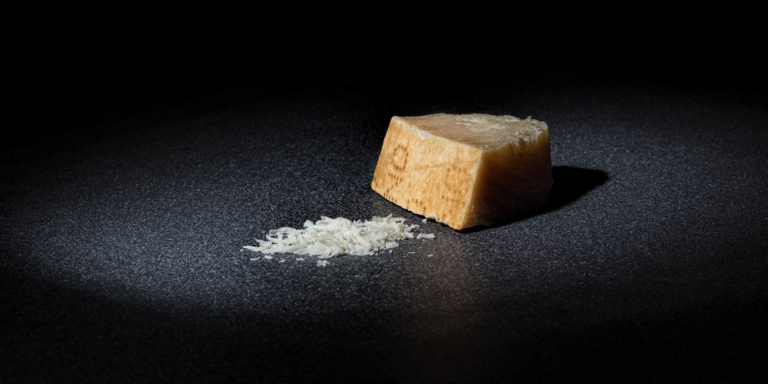 Parmesan cheese spotlight example of Food Photography
