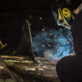 Welding sparks flying - Industrial Photography Sample