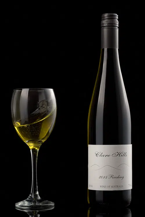 Wine Photography - White Wine with splash-2