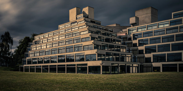 Dark clouds over the University of East Anglia student accommodation