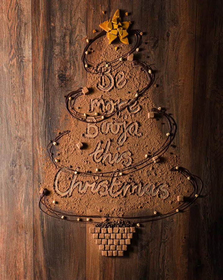 Booja-Booja Christmas Advert Chocolate Christmas Tree