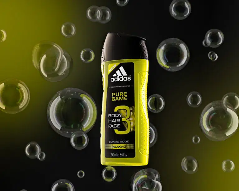 Adidas Shower Gel with CGI Bubbles