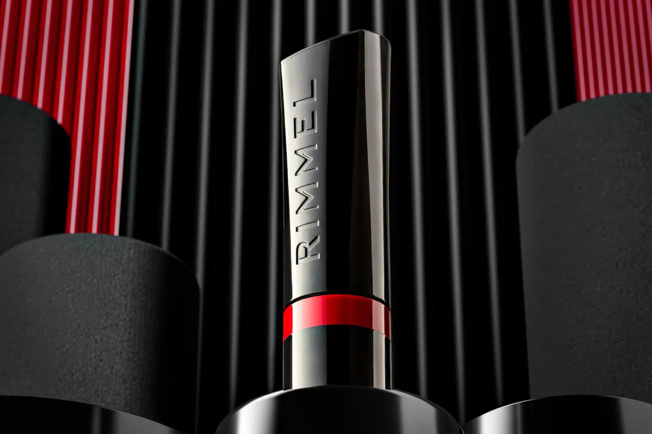 Rimmel Lipstick with CGI cylinders