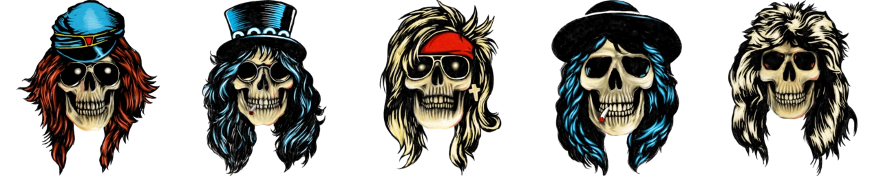 Guns 'n' Roses skulls
