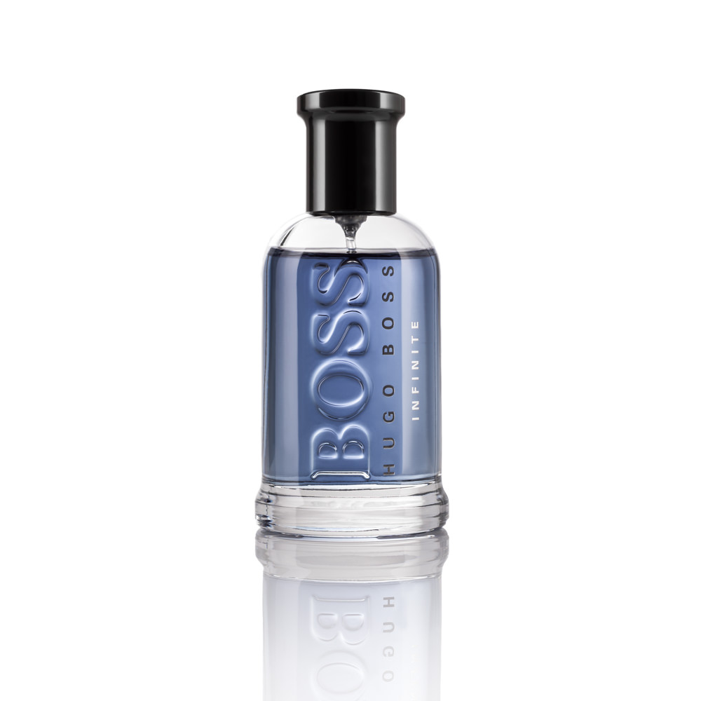 Packshot style product image on white of Boss Infinite men's fragrance