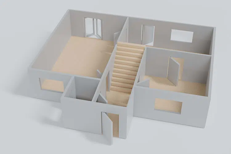 basic 3d floorplan visualisation