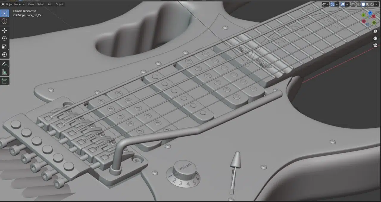 CGI Modelling - Guitar
