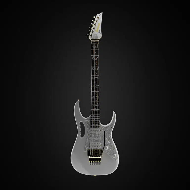 CGI Photography of an Ibanez electric guitar