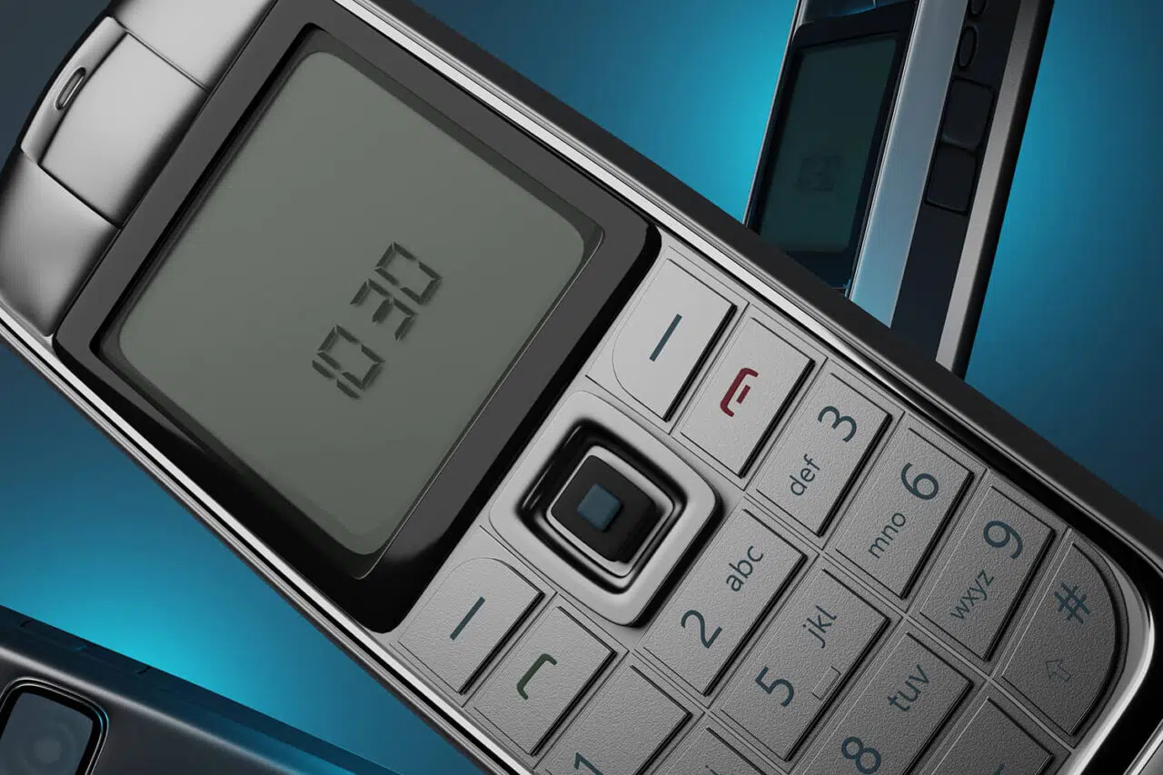 CGI Close up of Nokia 6020 mobile phone
