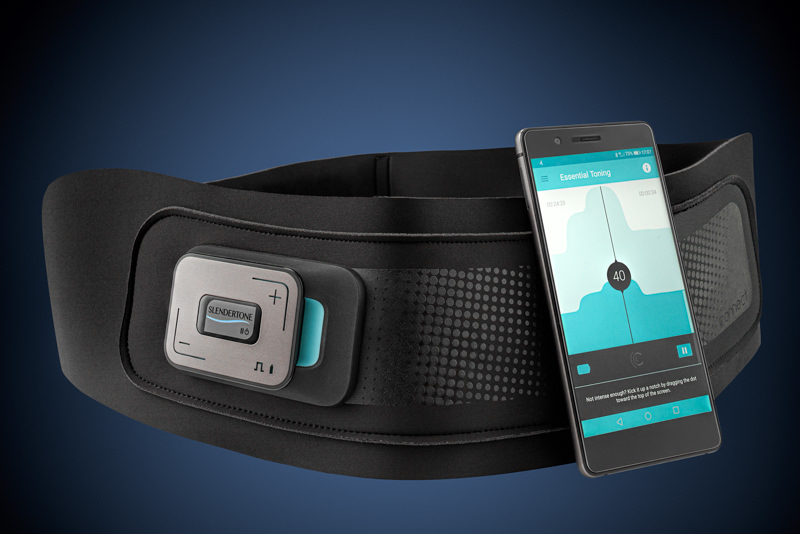 Slendertone Connect abs belt with controller and phone app