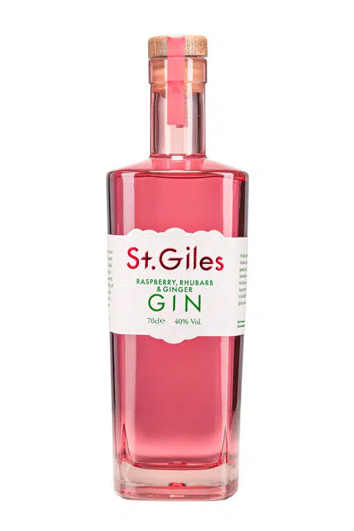 St Giles Gin - Bottle of pink gin